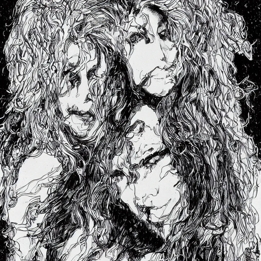 Image similar to portrait of shakira in the style of marc silvestri pen and ink drawing, high detail