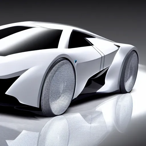 Image similar to futuristic supercar, realistic, detail, clean