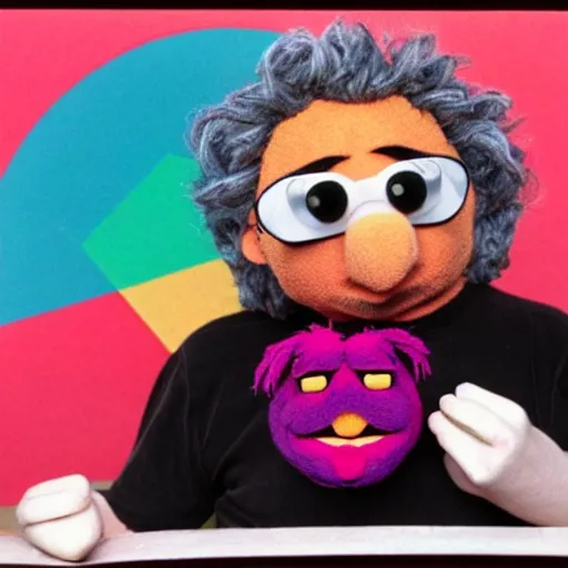 Image similar to jerry garcia as a muppet