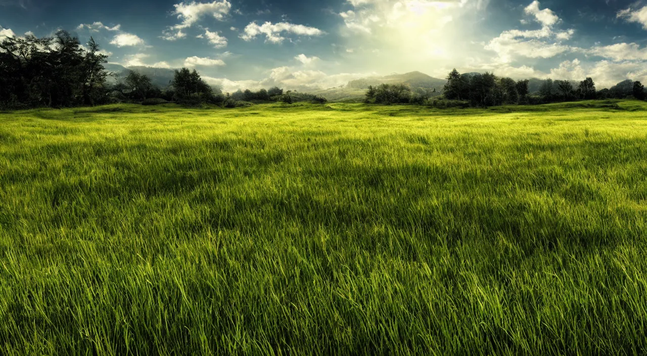 Prompt: epic grass plain landscape, high definition, high detail, 8k, photorealistic,
