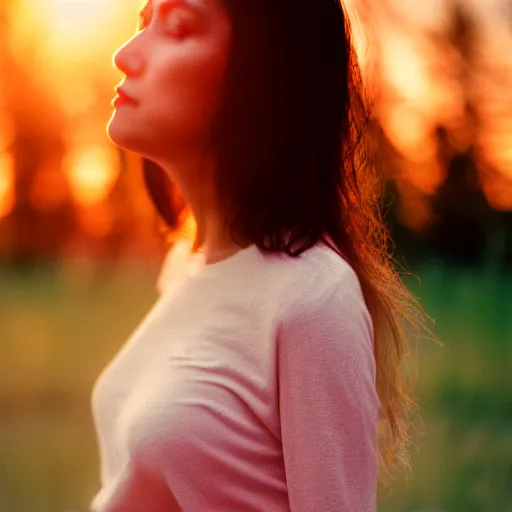 Image similar to beautiful hyperdetailed photograph of your really hot mom, golden hour, soft focus, medium shot, 8 k, portra 4 0 0