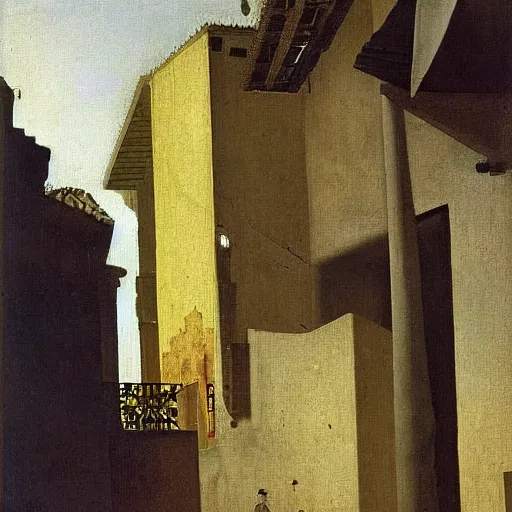 Image similar to sao paulo painted by johannes vermeer