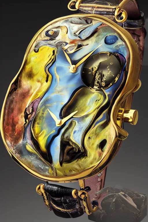 Image similar to salvador dali melted watch