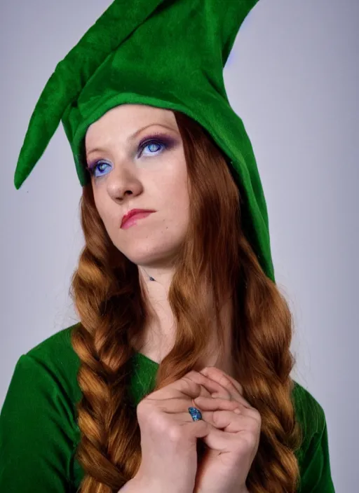 Image similar to the singer aurora aksnes as an elf