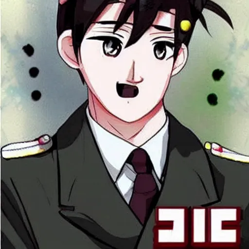 Image similar to hitler kawaii blushing uwu anime style