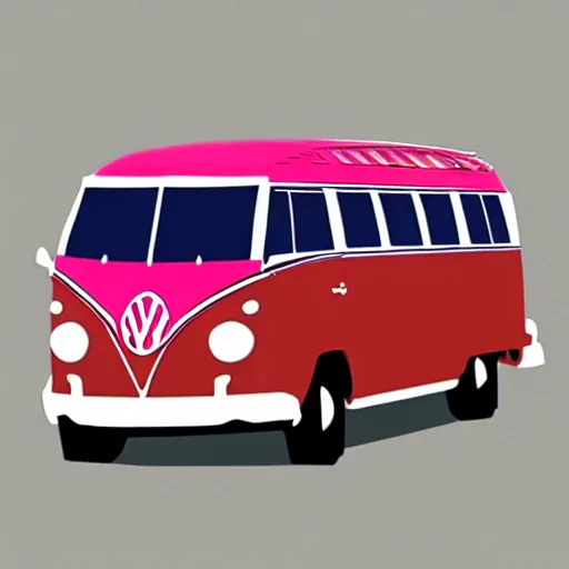 Image similar to jerry garcia (driving a Volkswagen bus) waving, detailed, realistic