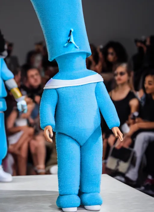 Image similar to hyperrealistic and heavy detailed air jordan runway show of marge simpson, leica sl 2 5 0 mm, vivid color, high quality, high textured, real life