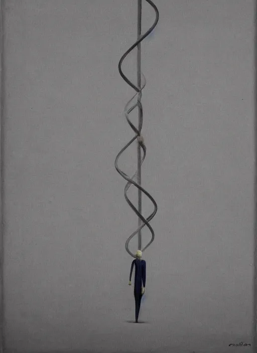 Prompt: dna string by gertrude abercrombie