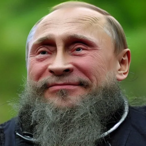 Image similar to Vladimir putin as an angry dwarf hermit