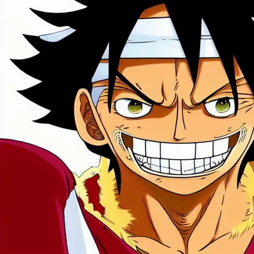 Image similar to Lebron James cosplay as Monkey D Luffy, one piece anime, detailed digital art, colourful masterpiece beautiful beautiful beautiful