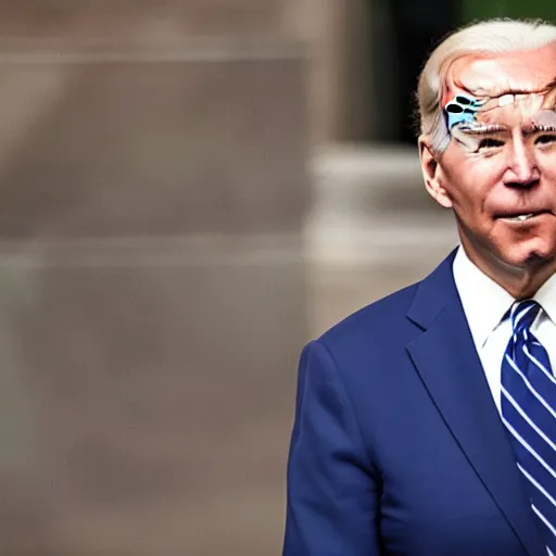 Prompt: joe biden wearing a straight jacket