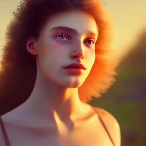 Prompt: photographic portrait of a stunningly beautiful healthy vibrant happy renaissance female in soft dreamy light at sunset, contemporary fashion shoot, by edward robert hughes, annie leibovitz and steve mccurry, david lazar, jimmy nelsson, breathtaking, 8 k resolution, extremely detailed, beautiful, establishing shot, artistic, hyperrealistic, beautiful face, octane render