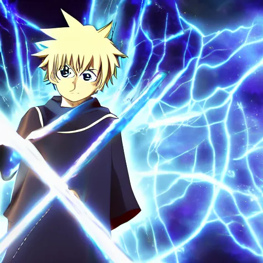 Image similar to an anime boy with ice powers from Zatch Bell, anime key visual, official media, 8k, detailed