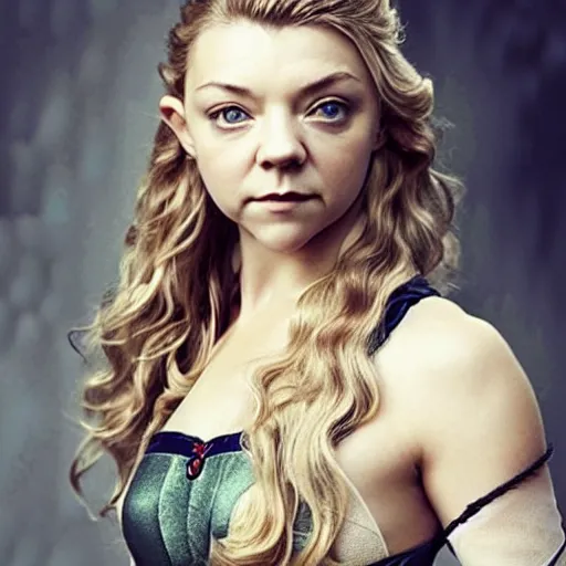 Image similar to Natalie Dormer as a beautiful elf