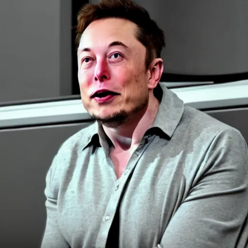 Image similar to elon musk sitting on toilet, but elon musk is yoda