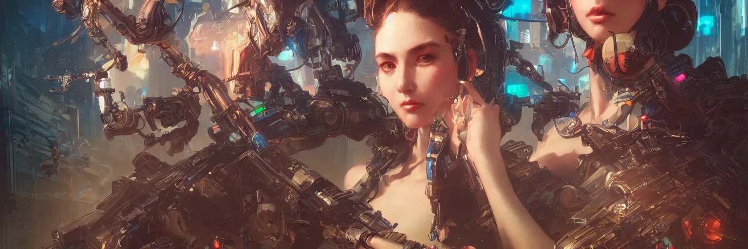 Image similar to Portrait of arcade games, cyberpunk, sci-fi, fantasy, intricate, elegant, highly detailed, digital painting, artstation, concept art, smooth, sharp focus, illustration, art by Yintion J , Jiang Geping and artgerm and greg rutkowski and alphonse mucha