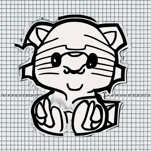 Image similar to cute hedgehog emote twitch waving lineart