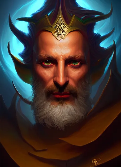 Prompt: a _ fantasy _ style _ portrait _ painting _ of cyric dnd deity oil _ painting _ unreal _ 5 _ daz. _ rpg _ portrait _ extremely _ detailed _ artgerm _ greg _ rutkowski _ greg