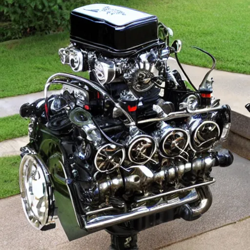 Prompt: elvis old engine