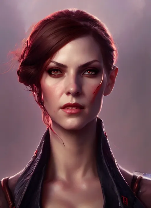Prompt: a _ fantasy _ style _ portrait _ painting _ of widow, oil _ painting _ unreal _ 5 _ daz. _ rpg _ portrait _ extremely _ detailed _ artgerm _ greg _ rutkowski _ greg