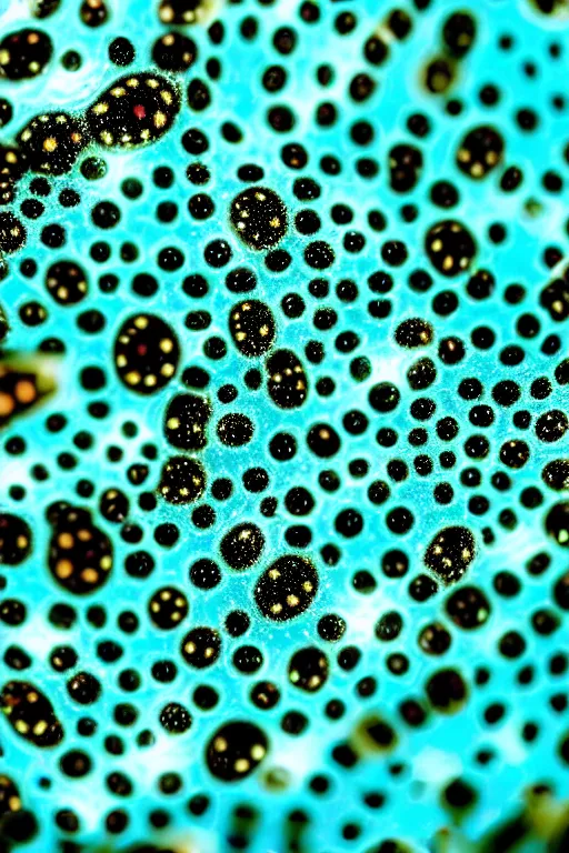 Image similar to high quality close-up photo translucent biomechanic worms! gorgeous black dots highly detailed hannah yata elson peter cinematic turquoise lighting high quality low angle hd 8k sharp shallow depth of field