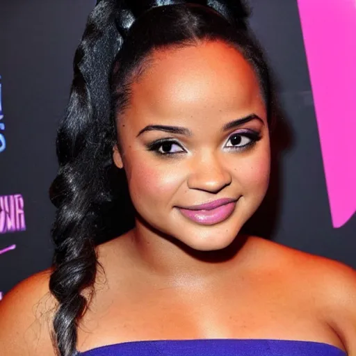 Prompt: kyla pratt with wavy ponytail