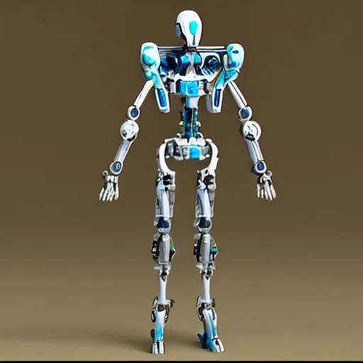 Image similar to humanoid skinny mech