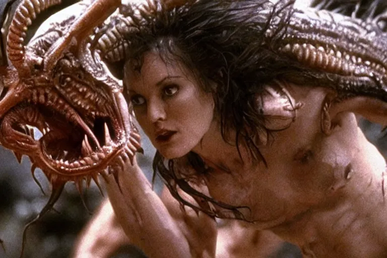 Prompt: Zerg Kerrigan in Aliens (1986), highly detailed, high quality, HD, 4k, 8k, Canon 300mm, professional photographer, 40mp, lifelike, top-rated, award winning, realistic, sharp, no blur, edited, corrected, trending