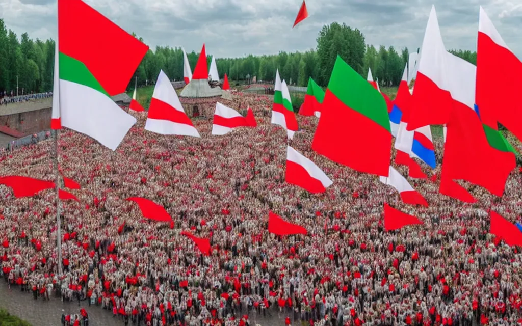 Image similar to modern world's trends through the prism of belarusian patriotism. historical memory's year. september 1 7 th.