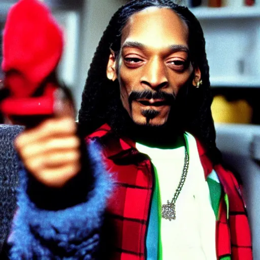 Prompt: Snoop Dogg starring in Home alone (1990)