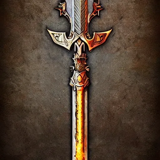 Prompt: warrior sword blade ⚔️ , war theme sword blade, fantasy sword of warrior, armored sword blade, fiery coloring, epic fantasy style art, fantasy epic digital art, epic fantasy weapon art
