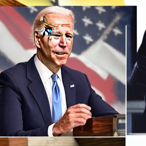 Prompt: Joe Biden cosplaying as Sephiroth