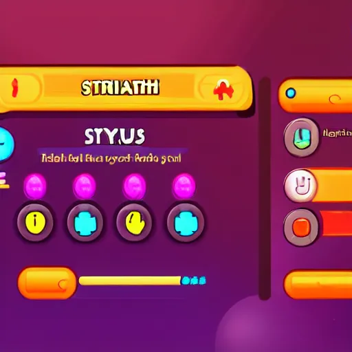 Prompt: stylized game health bar ui, detailed, high quality