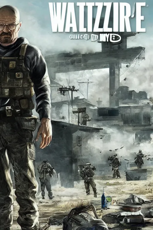 Image similar to walter white in call of duty warzone cover