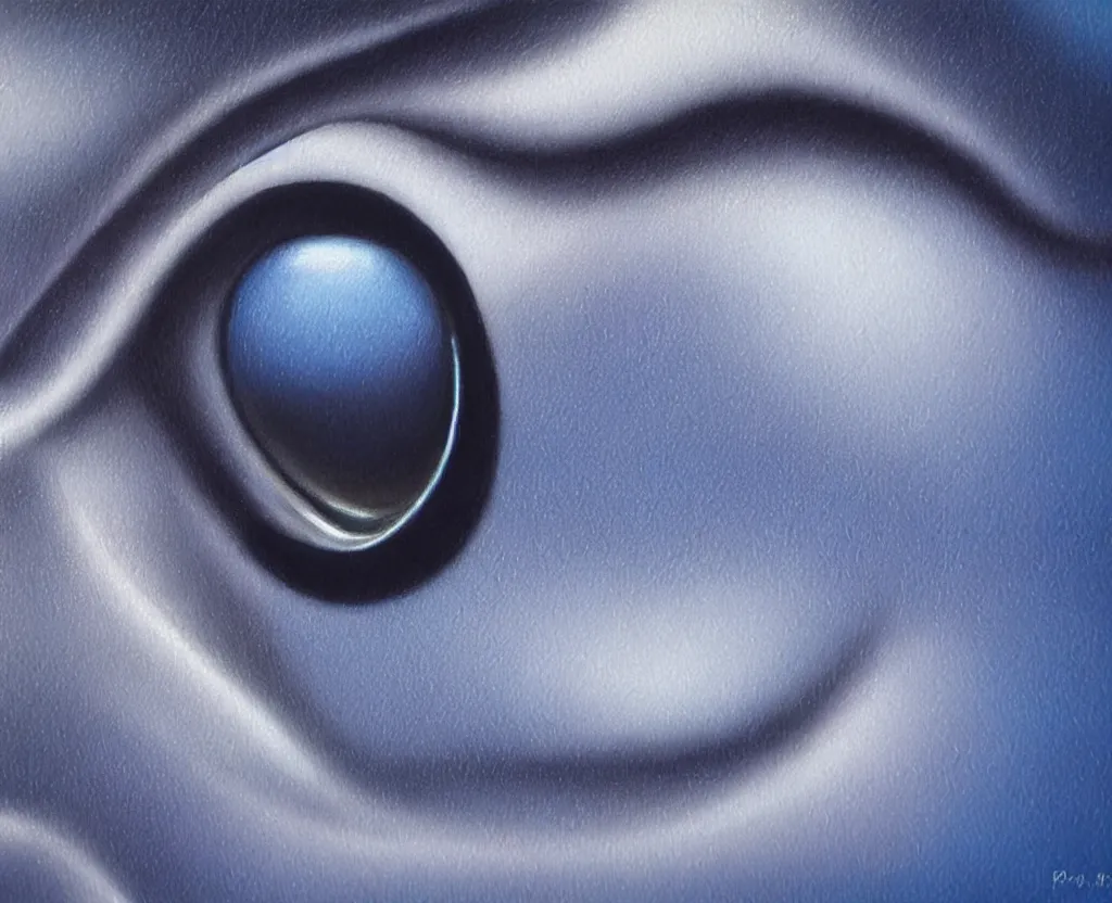 Image similar to realistic and detailed soft airbrush of a glossy water drop dripping on a white background, inspired by 8 0's airbrush illustrations, art by pater sato