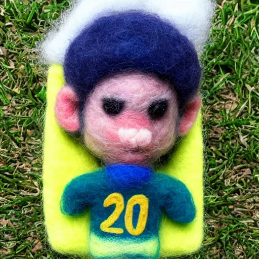 Image similar to neymar needle felted , needle felting art