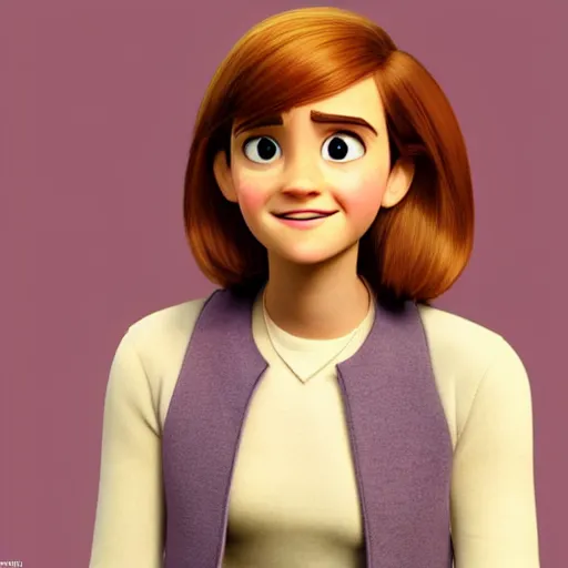 Prompt: new pixar character as emma watson, highly detailed, extremely high quality, hd, 4 k, 8 k, professional photographer, 4 0 mp, lifelike, top - rated, award winning, cinematic, realistic, detailed lighting, detailed shadows, sharp, no blur, edited, corrected, trending