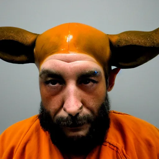 Image similar to inmate with bull head