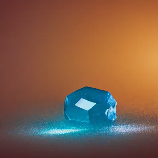 Image similar to A handful of gemstones thrown into the air just after sunset, medium format camera, 85mm lens, flash photography with a long exposure