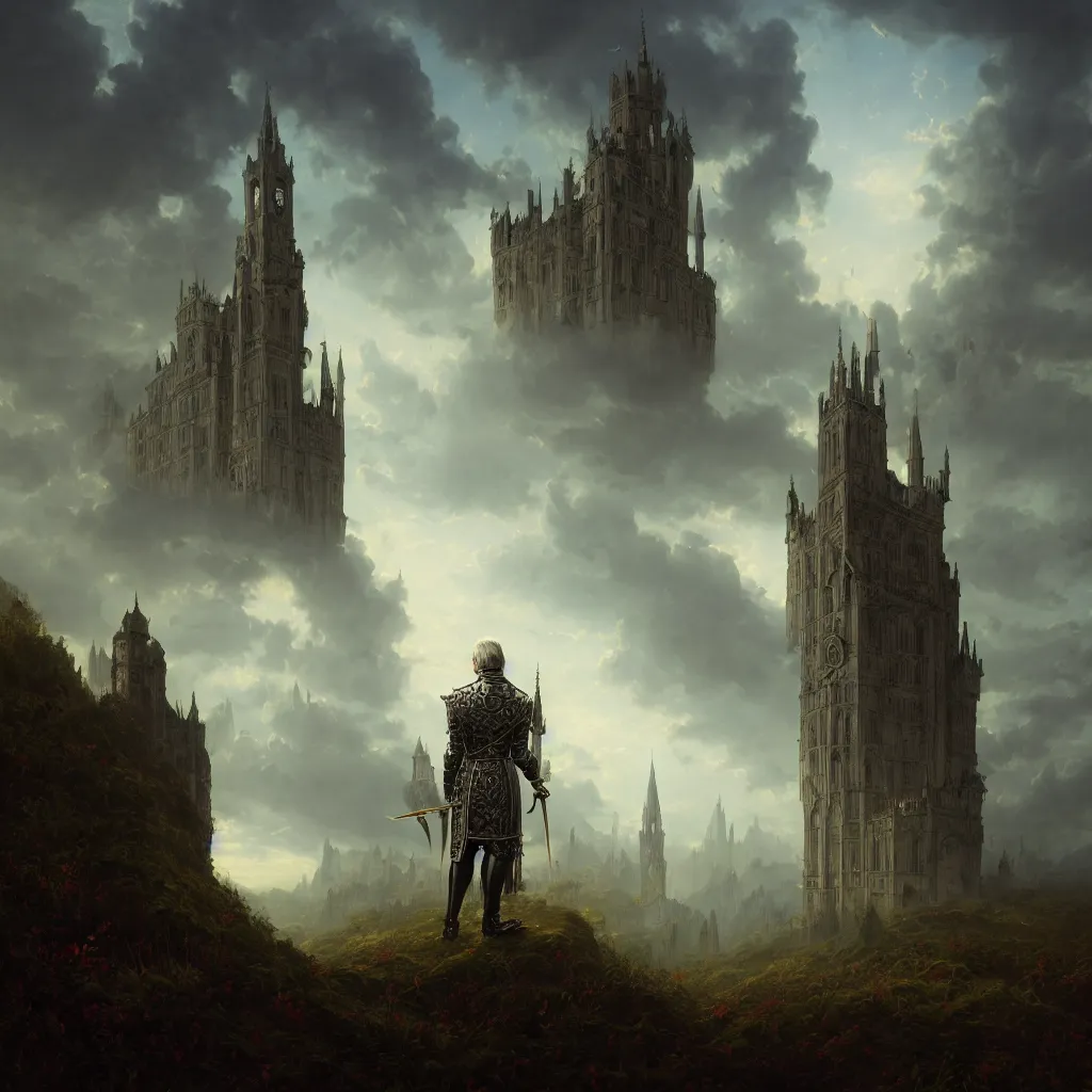 Image similar to a beautiful digital illustration painting of a detailed gothic fantasy kevin rudd knight, by benoit b. mandelbrot, steven belledin, martin johnson heade, lee madgwick, caspar david friedrich, and david rios ferreira. 8 k resolution trending on artstation concept art digital illustration