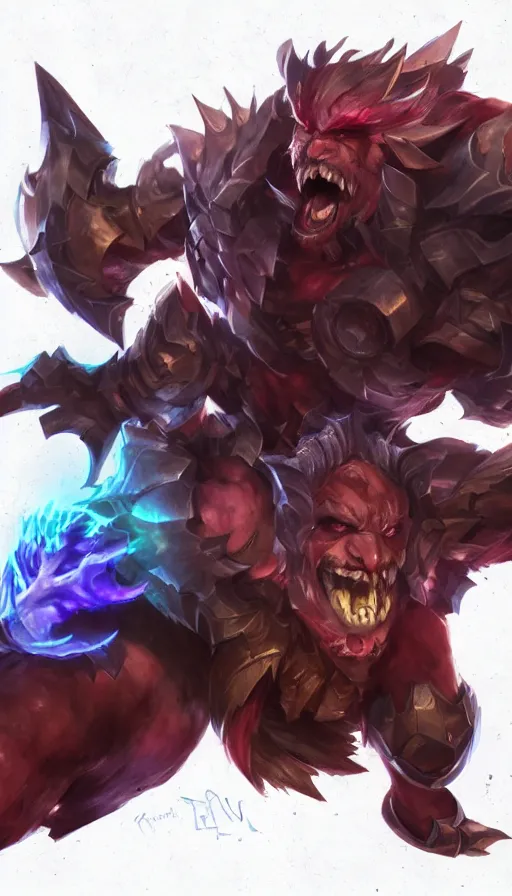 Image similar to rage, by league of legends concept artists