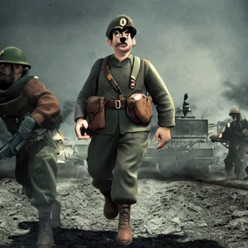 Image similar to mario in ww 2