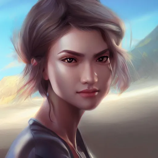 Image similar to portrait of longbeachgriffy, matte painting by artgerm, artstation
