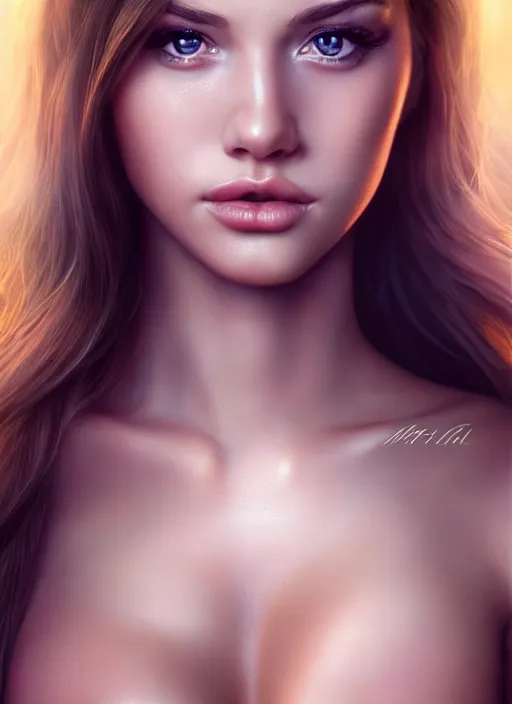 Prompt: a gorgeous female photo, professionally retouched, soft lighting, realistic, smooth face, full body shot, torso, dress, perfect eyes, wide angle, sharp focus on eyes, 8 k high definition, insanely detailed, intricate, elegant, art by marc hill and artgerm and johannes wessermark