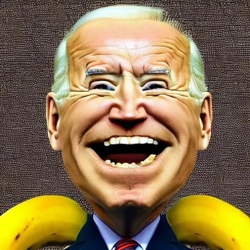 Image similar to hybrid of joe biden and a banana