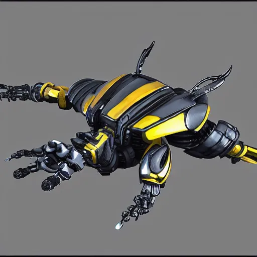 Image similar to hard surface, robotic platform, based on bumblebee, 6 claws, unreal engine