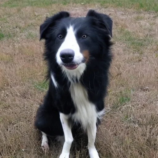 Image similar to border collie with a 1 2 gauge, 8 k, realistic,