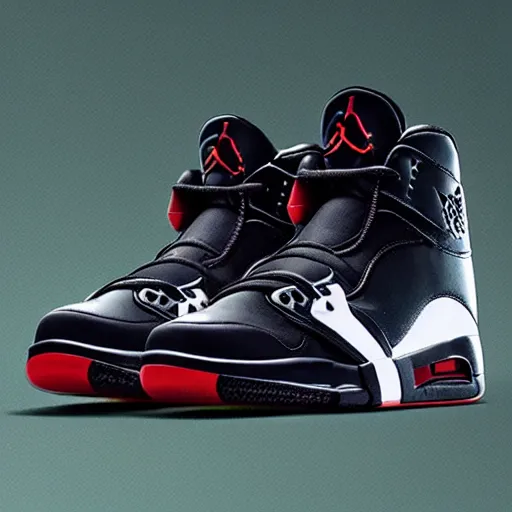 Image similar to “special edition nike air jordan inspired by Master Chief from Halo, product design, profile angle”
