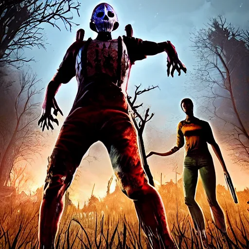 Image similar to dead by daylight game scary