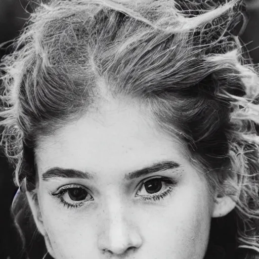 Prompt: Photographic portrait of a girl resembling Brigitte Bardot , highly detailed, sharp focus